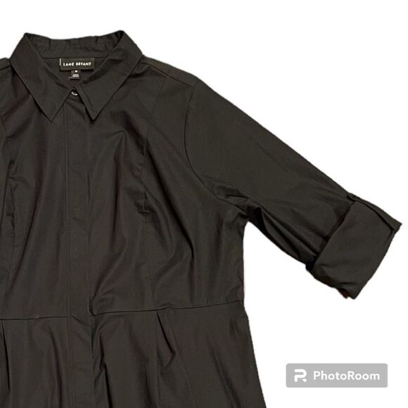 Lane Bryant Extreme Peplum Tunic Women’s Long sleeves with roll tabs Shirt - Picture 8 of 17